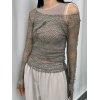 EMMIOL Cold Shoulder Long Sleeve Knit Top