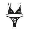 EMMIOL Set bikini a triangolo con teschio punk