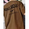 EMMIOL Camiseta de algodón con estampado de letras para hombre