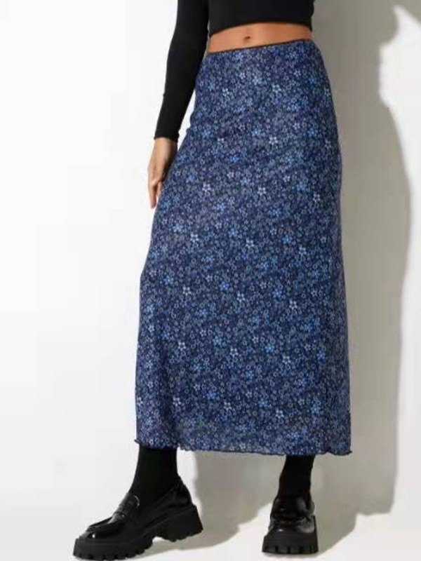 EMMIOL Vintage Floral Maxi Skirt