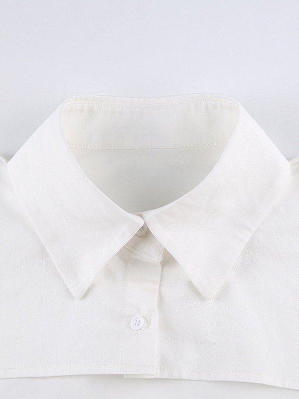 EMMIOL Weiße langärmlige Bolero-Bluse