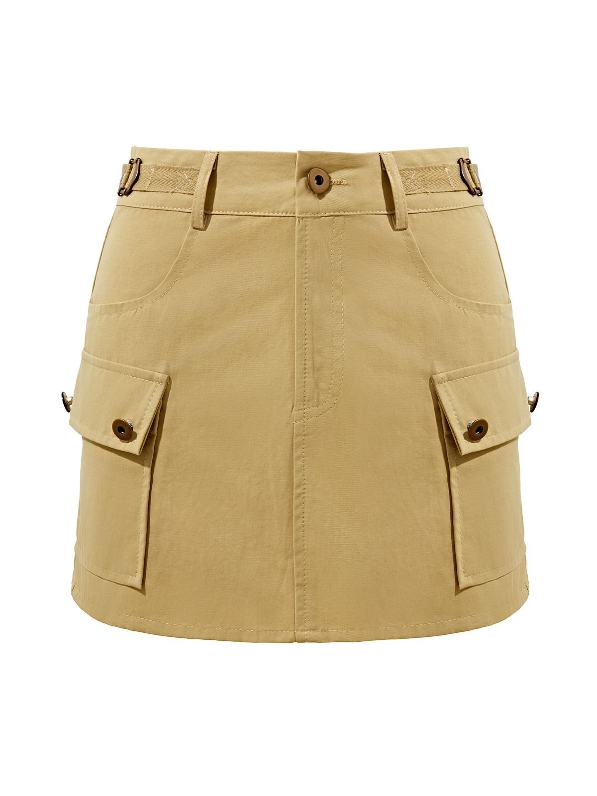 EMMIOL Minifalda cargo con bolsillo y detalle de tiras