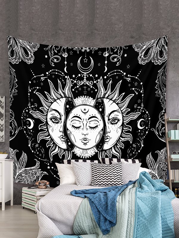 EMMIOL Celestial Sun Moon Print Tela decorativa