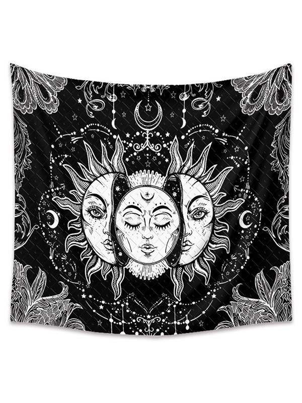 EMMIOL Celestial Sun Moon Print Tapestry