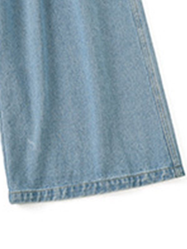 Emmiol Free shipping 2023 Men's Loose Fit Denim Capri Shorts Blue M in