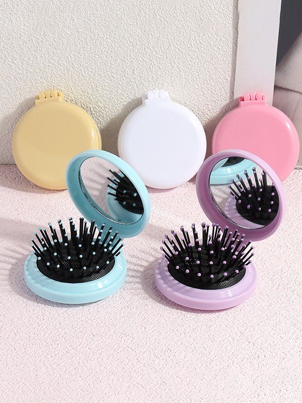 EMMIOL 2 In 1 Foldable Mirror Cushion Comb