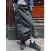 EMMIOL Drawstring Y2K Long Cargo Skirt