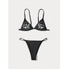 EMMIOL Skull Print Triangle Bikini Set
