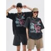 EMMIOL Unisex Acid Wash Anime Grafik T-Shirt