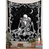 EMMIOL Estampado romántico de calavera Tela decorativa