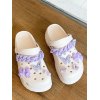 EMMIOL Kettenverzierte Plateau-Clogs mit Schmetterlingsanhänger