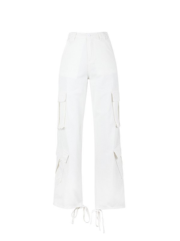 EMMIOL Straight Leg Vintage Y2K Cargo Jeans