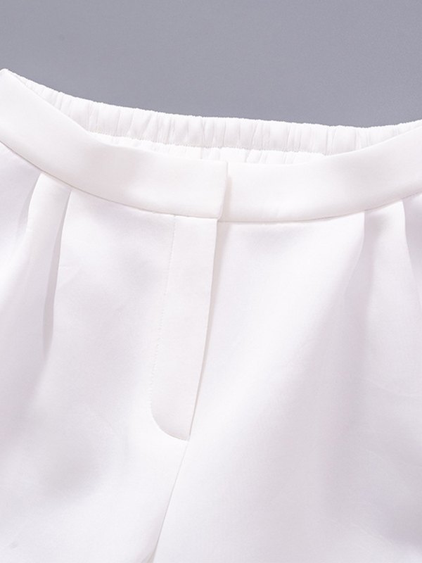 EMMIOL Pantalones jogger holgados de color liso