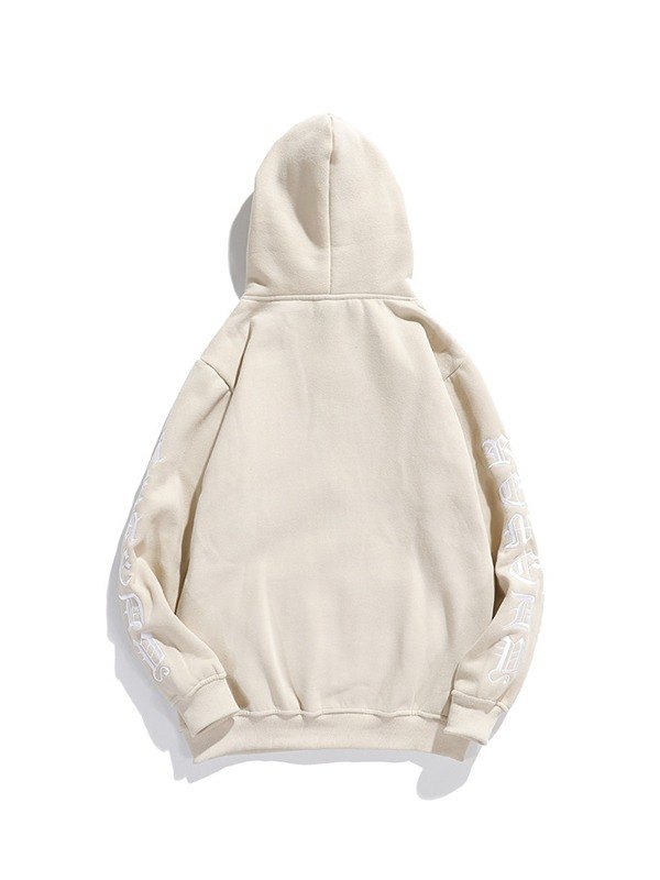 EMMIOL Unisex Gothic Letter Graphic Zip Up Hoodie