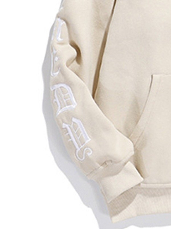 EMMIOL Unisex Gothic Letter Graphic Zip Up Hoodie