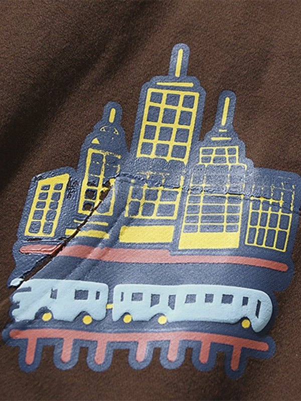 EMMIOL Men's Graffiti Punk Graphic Hoodie