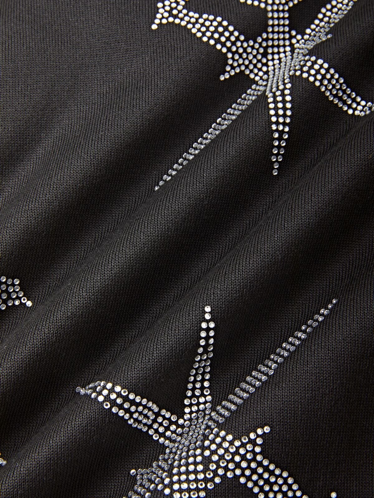 EMMIOL Rhinestone Embellished Zip Up Hoodie