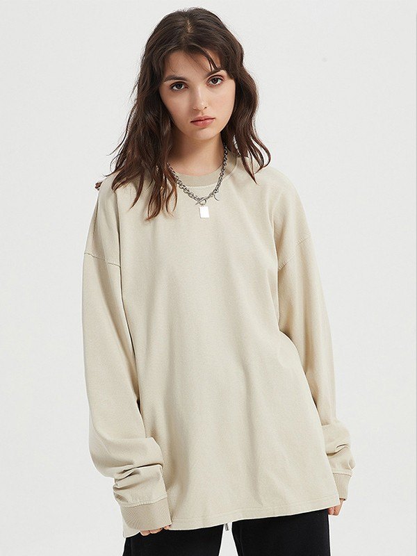 EMMIOL Unisex Vintage Wash Crew Neck Sweatshirt