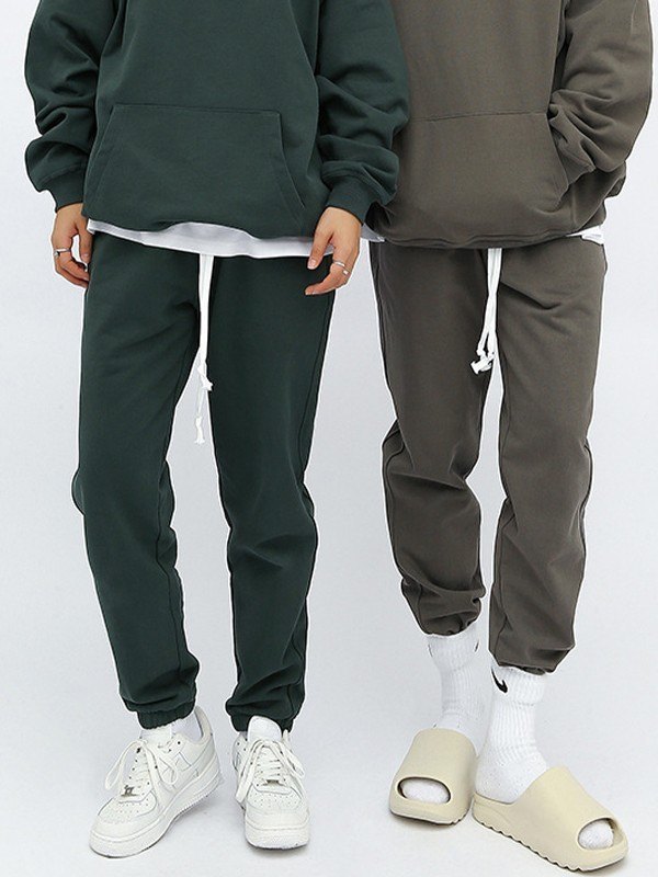 EMMIOL Einfache Unisex-Jogginghose aus Baumwolle