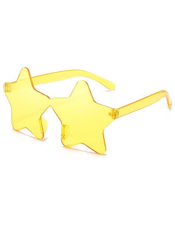 EMMIOL Occhiali da sole trasparenti a forma di stella senza montatura