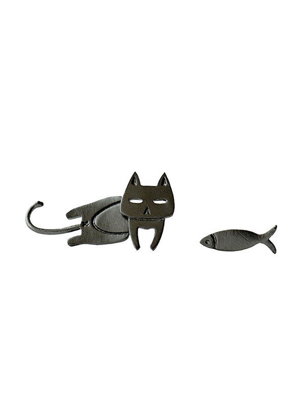 EMMIOL Aretes con patrón de pez gato