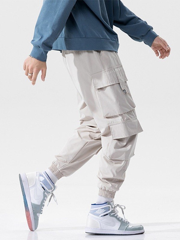 EMMIOL Pantalones cargo con bolsillo utilitario para hombre