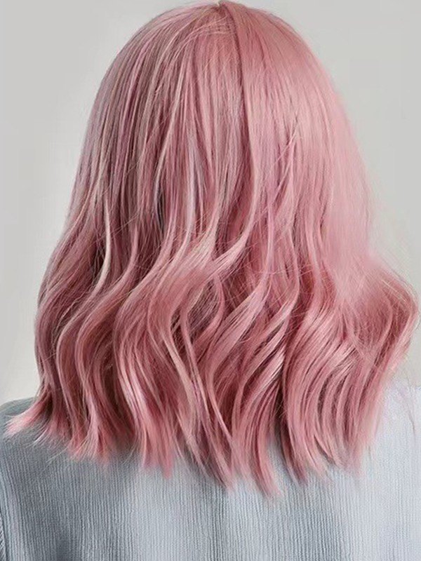 EMMIOL Pink Wave Curly Hair Wig