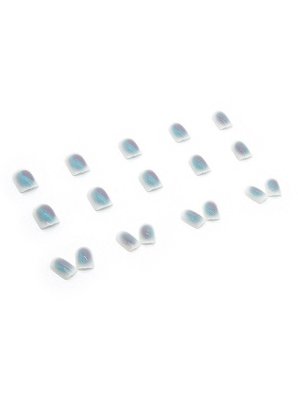 EMMIOL 24pcs Shaded Short Press On Nails