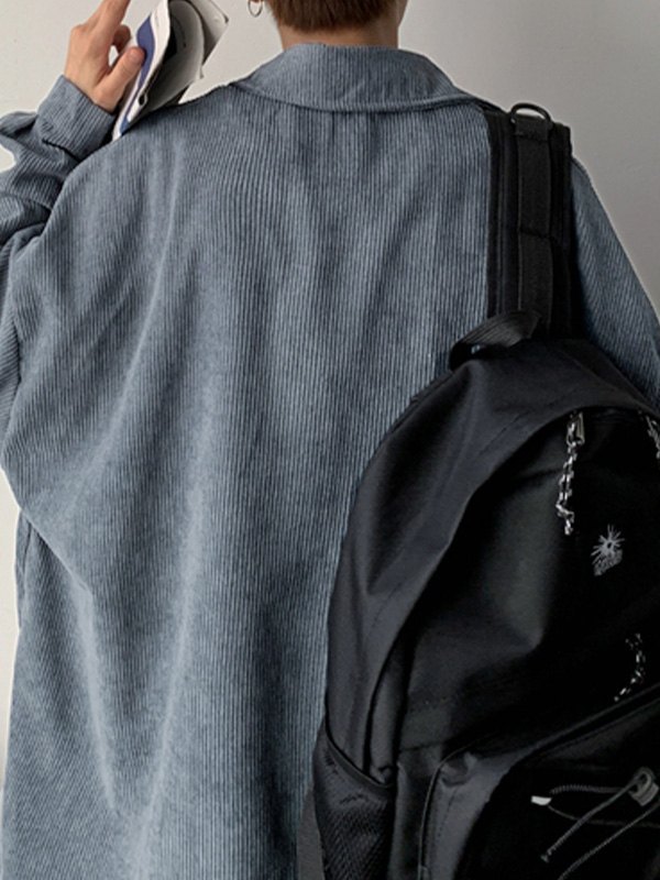 EMMIOL Men's Casual Corduroy Long Sleeve Shirt