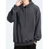 EMMIOL Einfarbiger Pullover-Hoodie für Herren