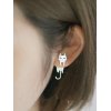 EMMIOL Aretes con patrón de pez gato