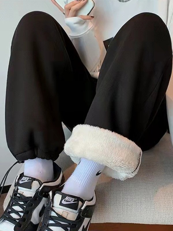 EMMIOL Fleece Lined Straight Leg Sweatpants