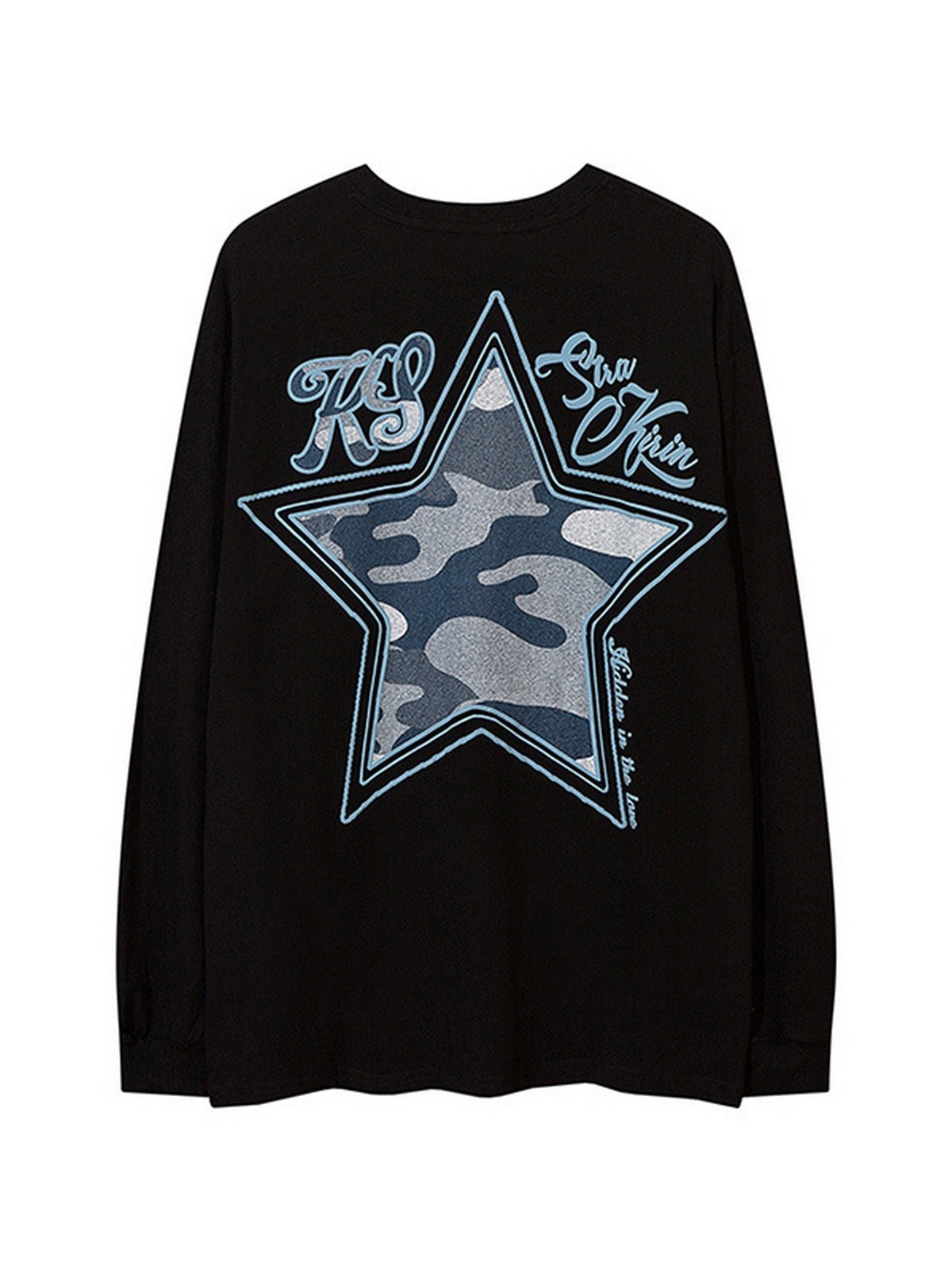 EMMIOL Camo Star Logo Graphic Sweatshirt für Herren