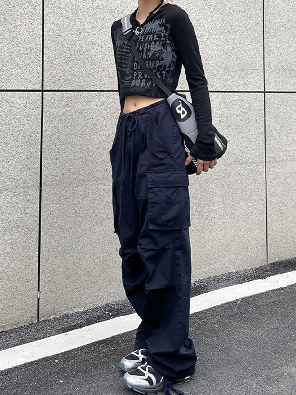 EMMIOL Vintage Y2K Long Sleeve Knit Crop Top