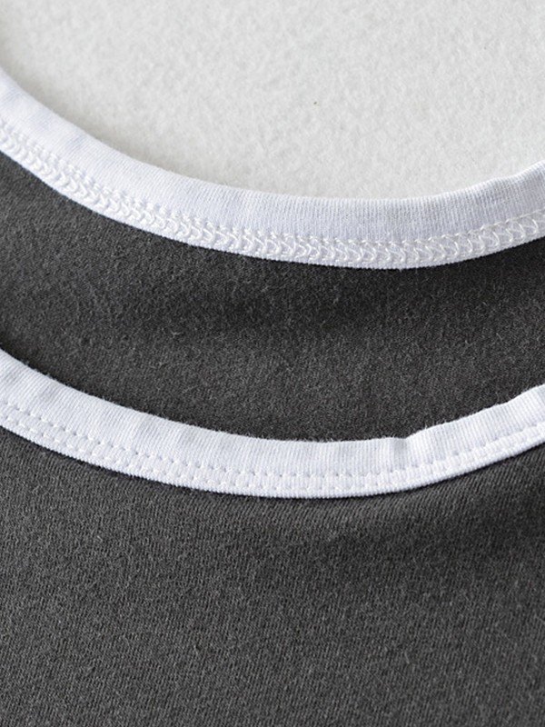 EMMIOL Contrast Trim Cropped Tank Top