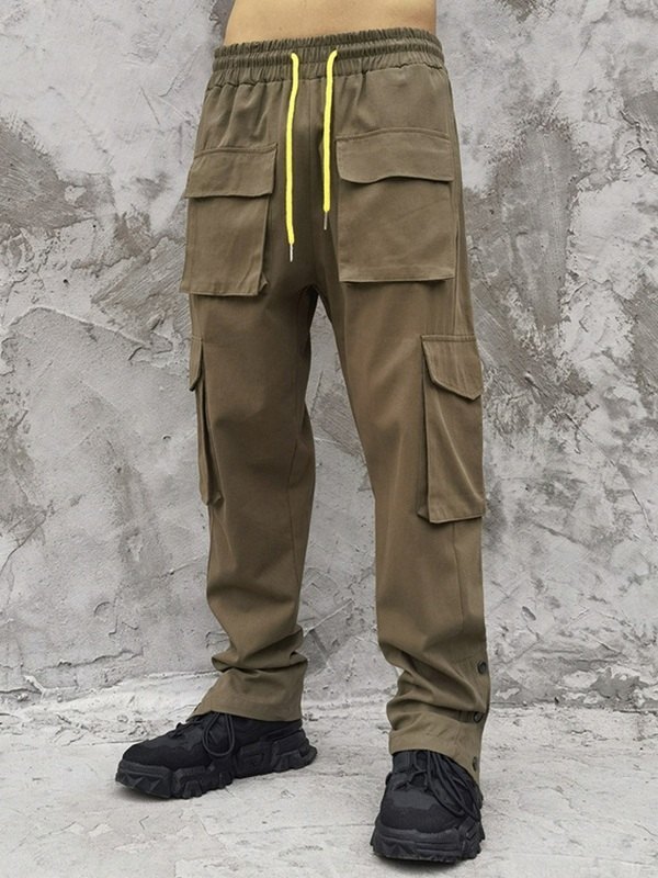 EMMIOL Men's Technique Buttoned Cargo Pants