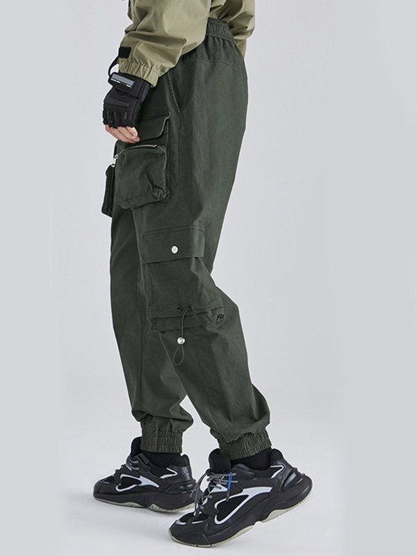 Emmiol Free shipping 2023 Men's Technique Jogger Cargo Pants Green XL