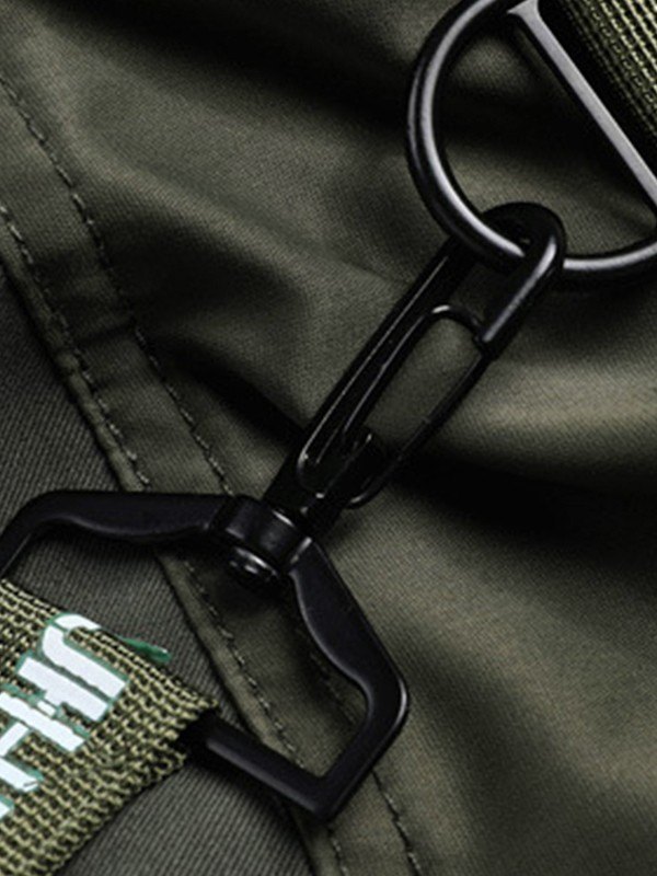 EMMIOL Pantalones cargo tipo jogger con detalle de tiras para hombre