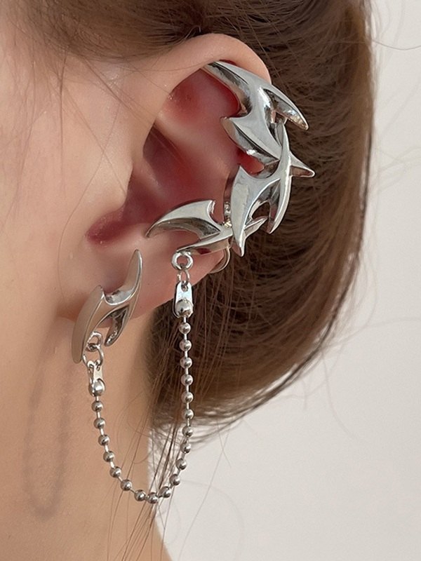 EMMIOL Punk Darts Pattern Ear Cuffs