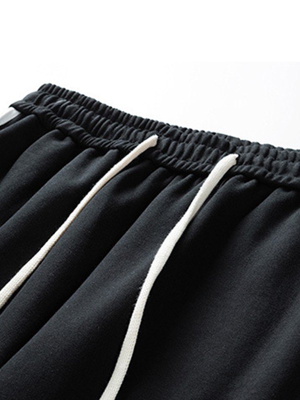 Emmiol Free shipping 2023 Men's Zip Fly Side Stripe Casual Sweatpants