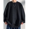 EMMIOL Pullover-Sweatshirt mit strukturiertem Stern für Herren