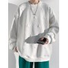 EMMIOL Pullover-Sweatshirt mit strukturiertem Stern für Herren