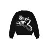 EMMIOL Girl Jacquard Crew Neck Sweater