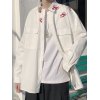 EMMIOL Men's Lip Print Long Sleeve Shirt