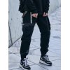 EMMIOL Pantalones cargo tipo jogger con detalle de tiras para hombre