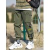 EMMIOL Pantalones cargo tipo jogger con bolsillo de parche para hombre