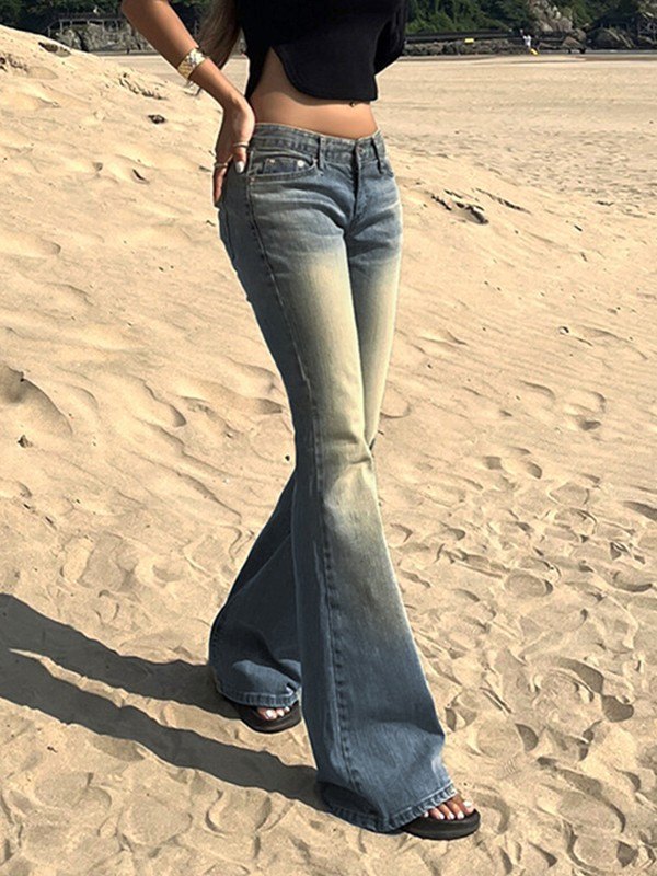 Sawmew Y2K Lage Taille Broek 90s Laagbouw Cargo Baggy Broek Zakken