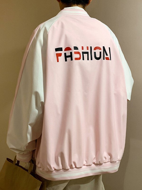 EMMIOL College-Jacke mit Buchstaben-Grafik für Herren