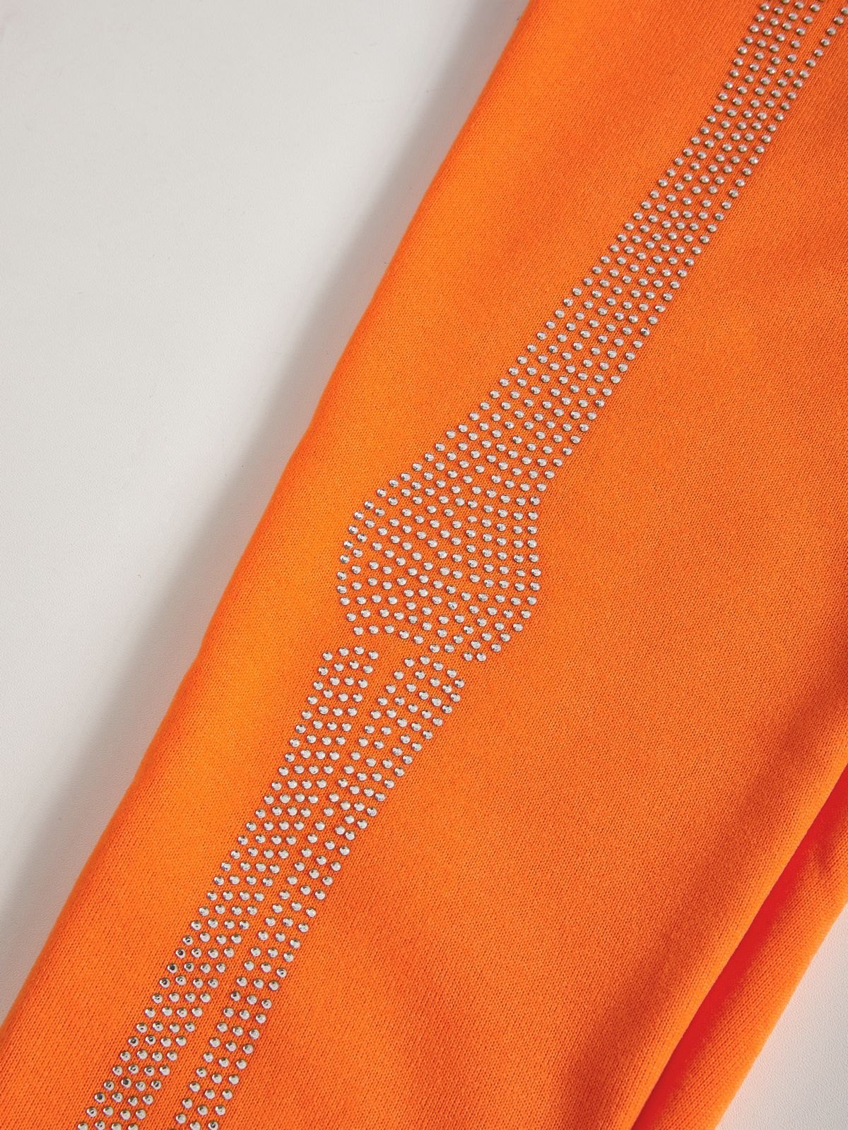 EMMIOL Kapuzenpullover mit halblangem Reißverschluss und Strass-Schädel für Herren