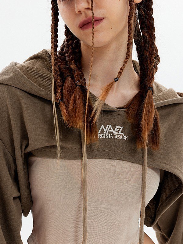 EMMIOL Sudadera con capucha y logo bordado
